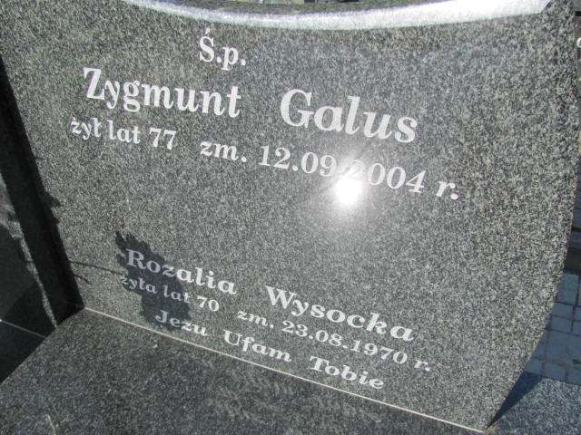 Rozalia Wysocka Konin Gosławice - Grobonet - Wyszukiwarka osób pochowanych