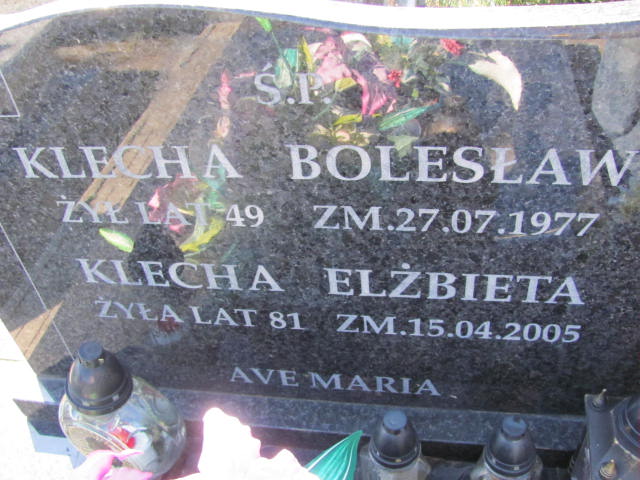 Elżbieta Klecha Konin Gosławice - Grobonet - Wyszukiwarka osób pochowanych