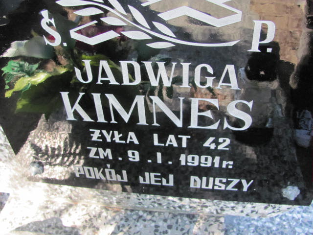 Jadwiga Kimnes Konin Gosławice - Grobonet - Wyszukiwarka osób pochowanych