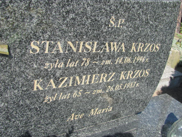 Stanisława Krzos Konin Gosławice - Grobonet - Wyszukiwarka osób pochowanych