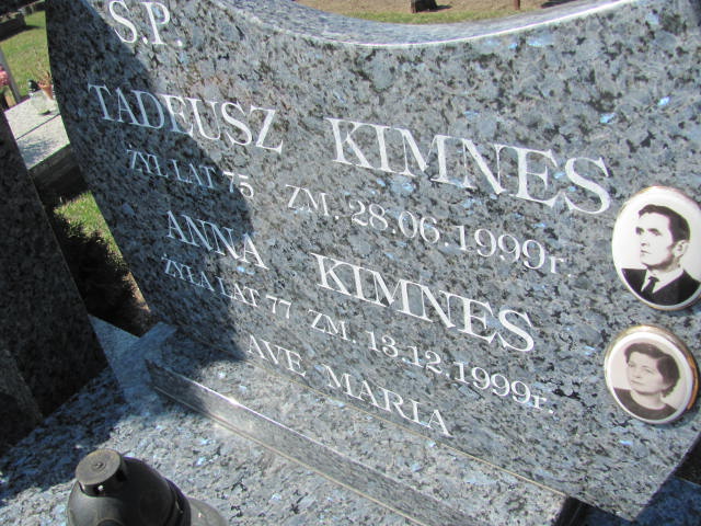 Tadeusz Kimnes Konin Gosławice - Grobonet - Wyszukiwarka osób pochowanych