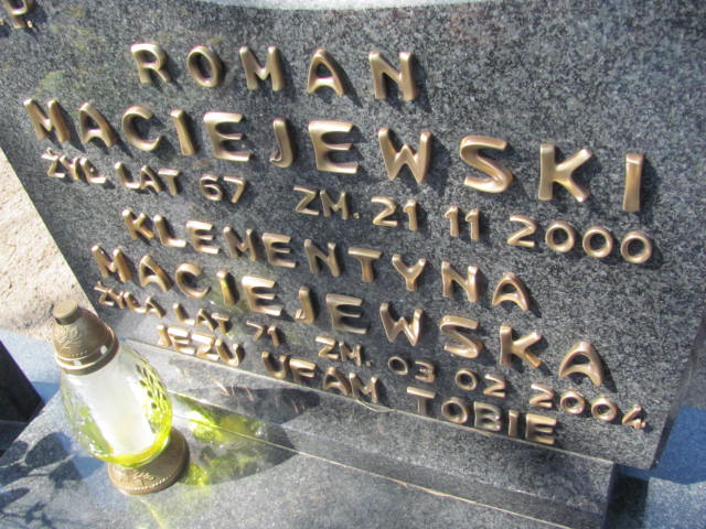 Roman Maciejewski Konin Gosławice - Grobonet - Wyszukiwarka osób pochowanych