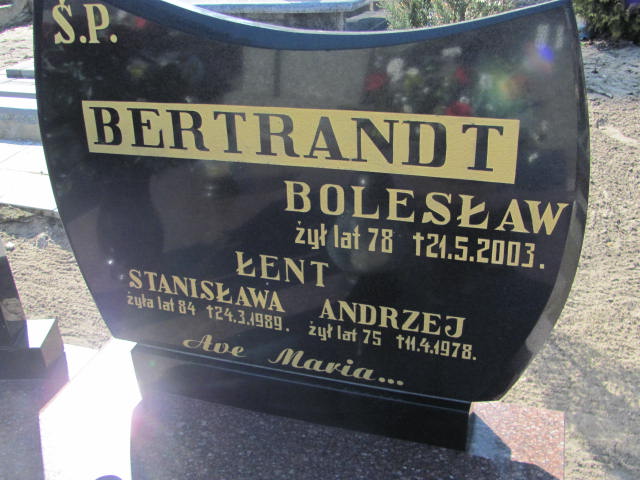 Bolesław Bertrandt Konin Gosławice - Grobonet - Wyszukiwarka osób pochowanych