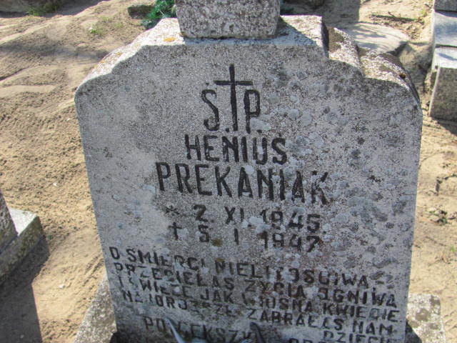 Henryk Prekaniak 1945 Konin Gosławice - Grobonet - Wyszukiwarka osób pochowanych
