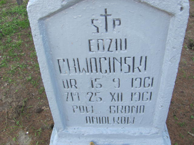 Edward Chwacinski 1961 Konin Gosławice - Grobonet - Wyszukiwarka osób pochowanych