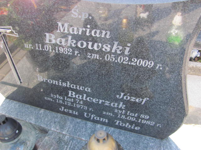 Marian Bąkowski 1932 Konin Gosławice - Grobonet - Wyszukiwarka osób pochowanych