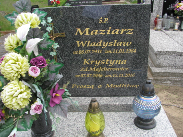 Władysław Maziarz 1931 Konin Gosławice - Grobonet - Wyszukiwarka osób pochowanych