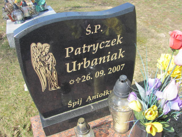 Patryk Urbaniak 2007 Konin Gosławice - Grobonet - Wyszukiwarka osób pochowanych