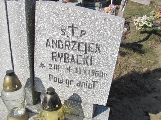 Andrzej Rybacki 1969 Konin Gosławice - Grobonet - Wyszukiwarka osób pochowanych